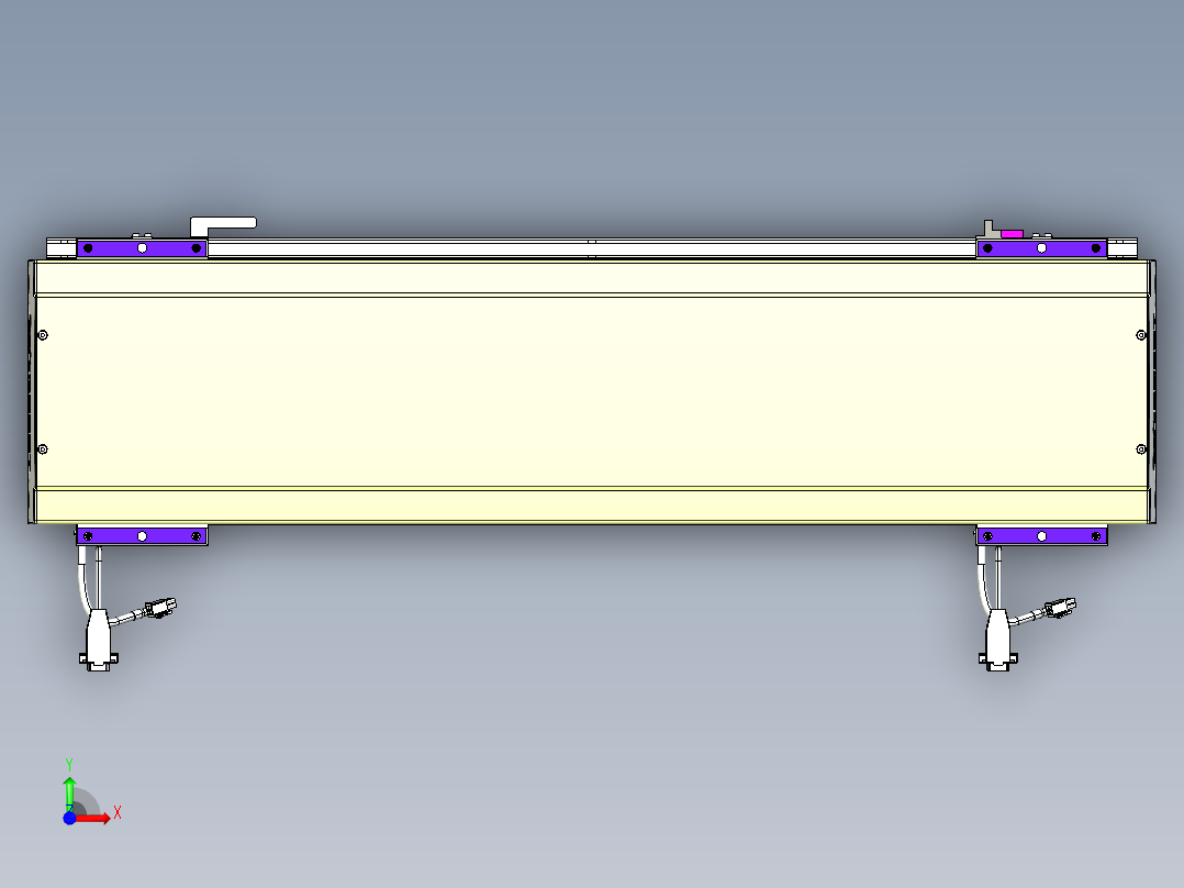 威洛博VL系列直线电机模组-2VL22H1-S600前视图