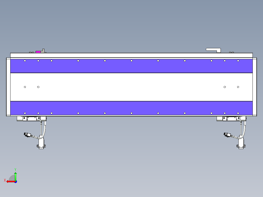 威洛博VL系列直线电机模组-2VL22H1-S600后视图