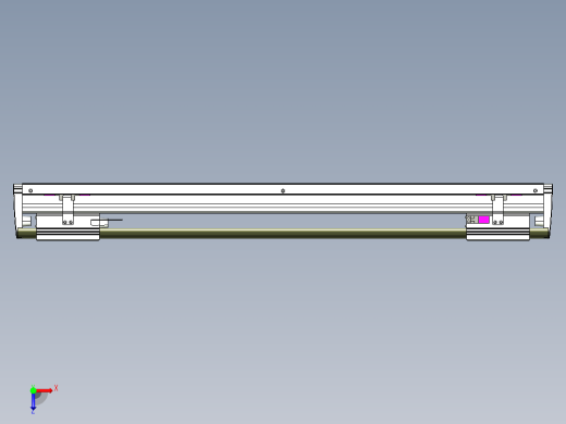 威洛博VL系列直线电机模组-2VL22H1-S600俯视缩略图