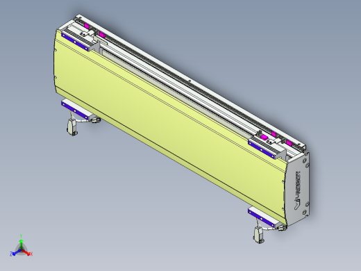 威洛博VL系列直线电机模组-2VL22H1-S600正等轴测缩略图