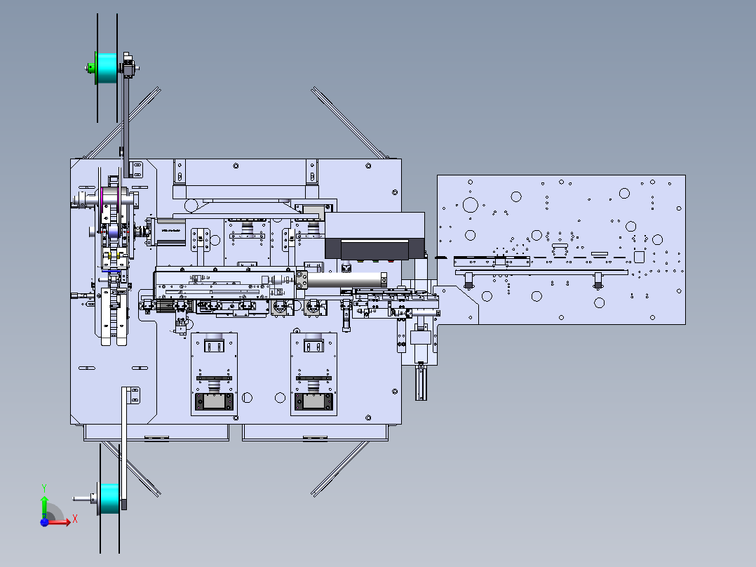 SATA7+6PIN自动检测包装机sw18可编辑前视图