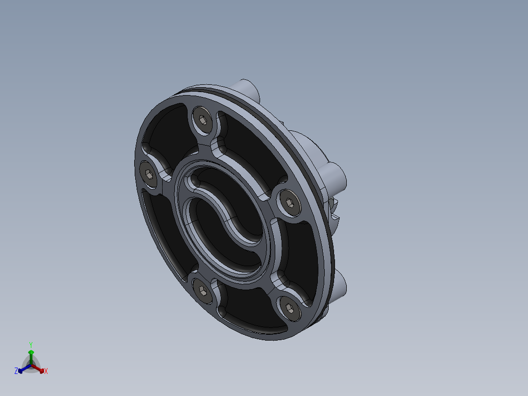 瓶盖、盖子(68)正等轴测图