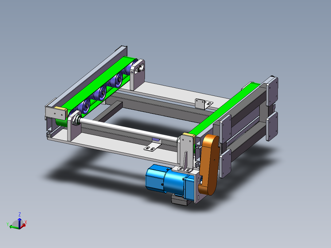 640x650双皮带输送机构