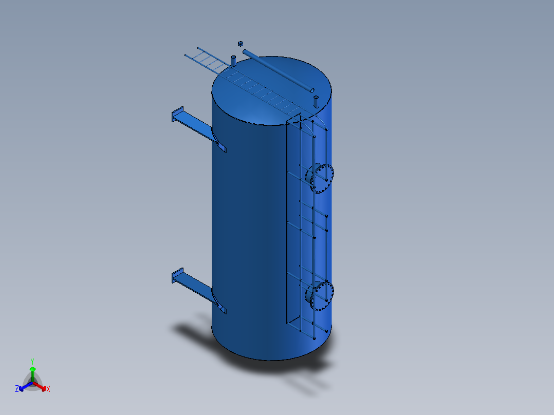 油箱正等轴测图