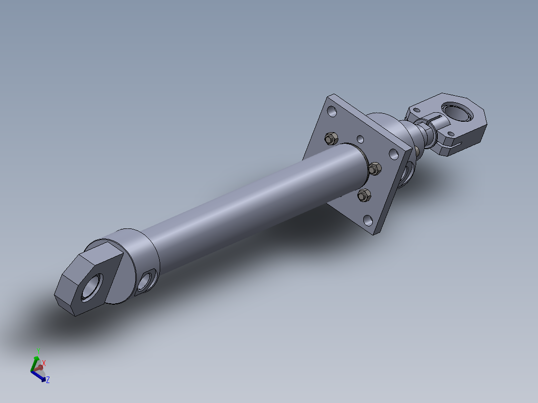 磨床型液压缸（带前法兰固定） 63x40x600mm