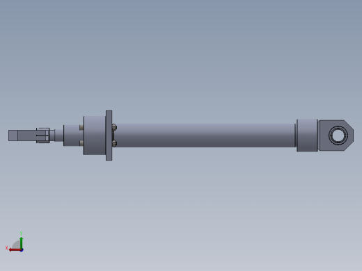 磨床型液压缸（带前法兰固定） 63x40x600mm后视缩略图