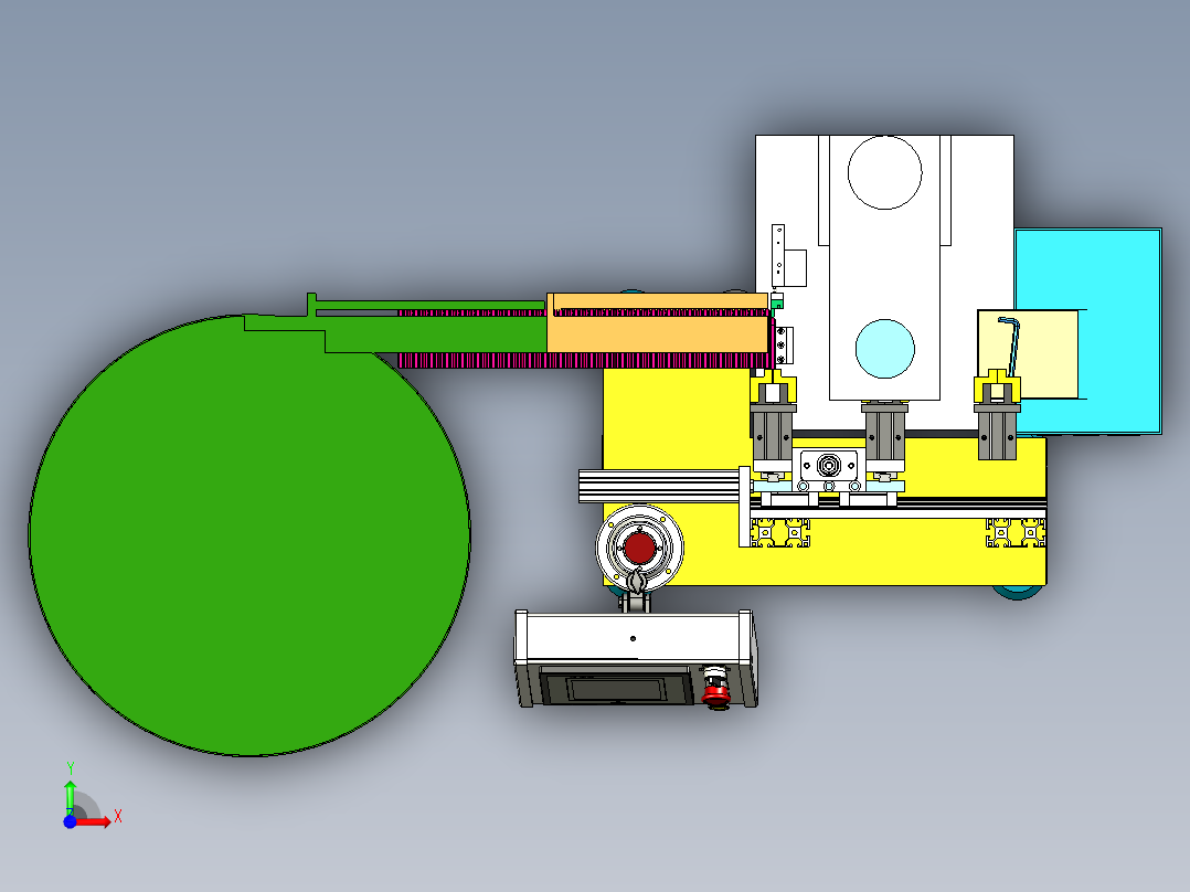 内六角钢印方案前视图