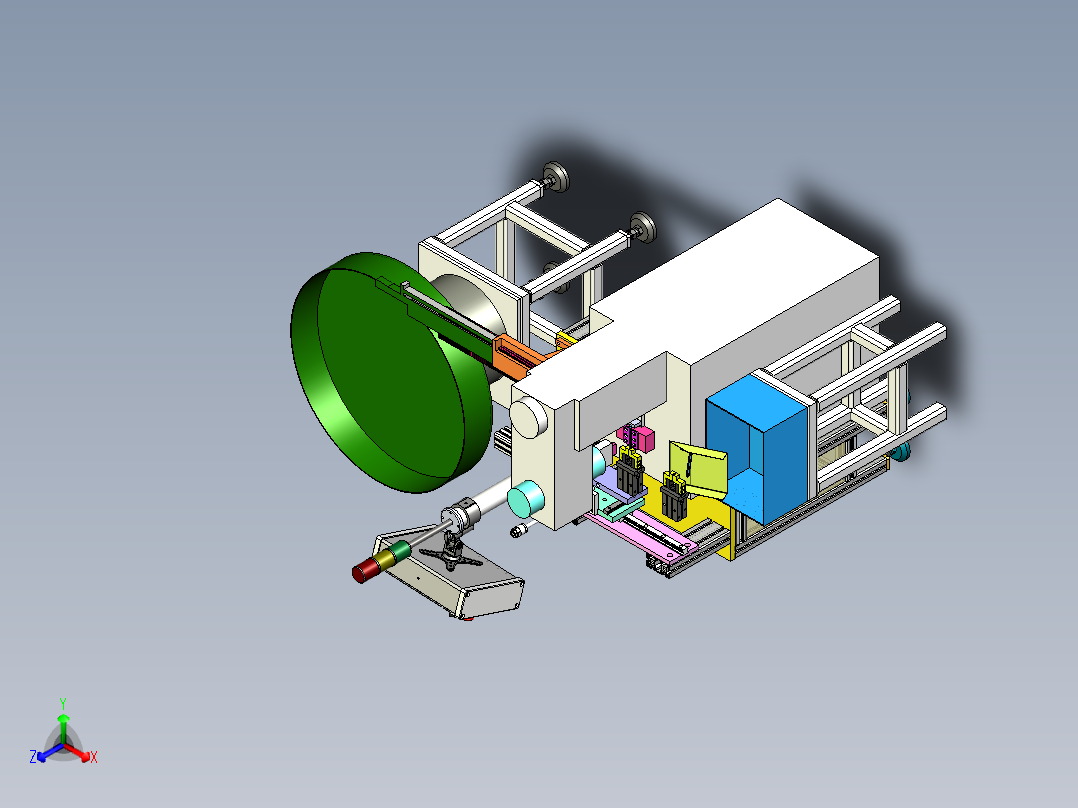 内六角钢印方案正等轴测图