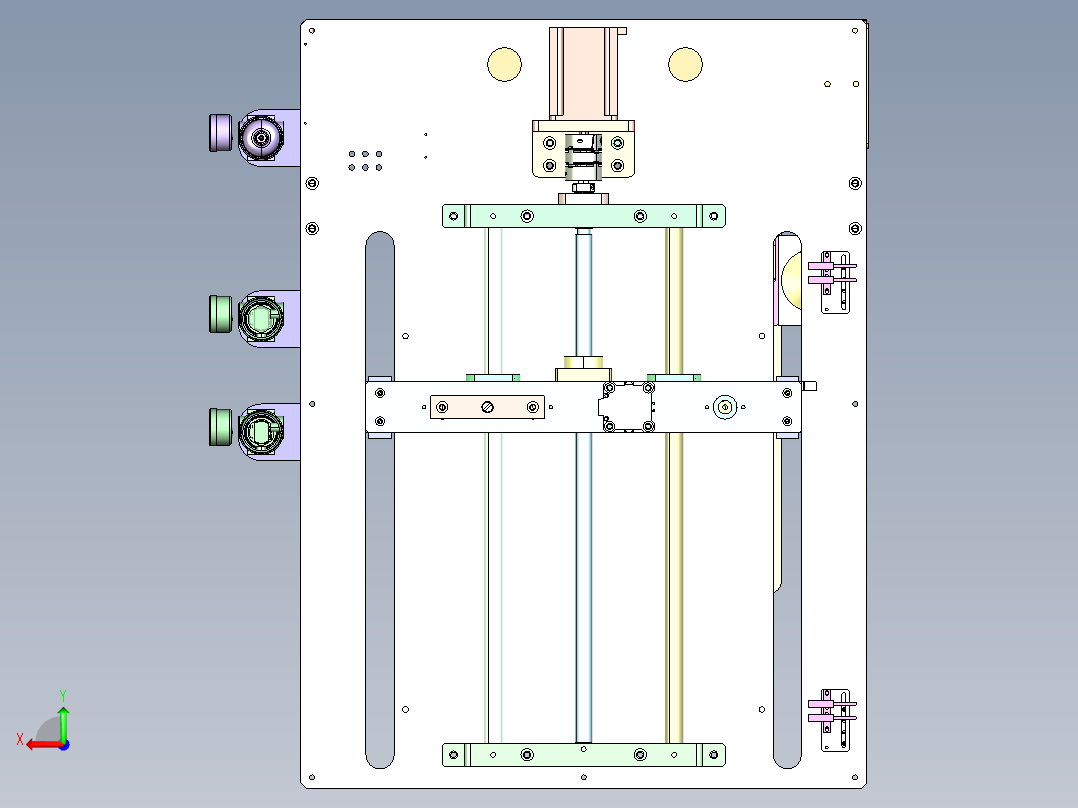 PT-840 纸质标签自动模切压痕机后视图