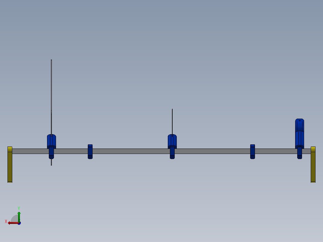 光学工作台后视图