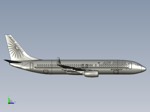 B3004107-波音737-800飞机左视缩略图