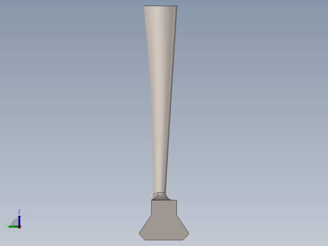A0003006-第五级压气机转子叶片 – 翼型截面后视图