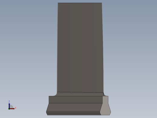 A0003006-第五级压气机转子叶片 – 翼型截面左视缩略图