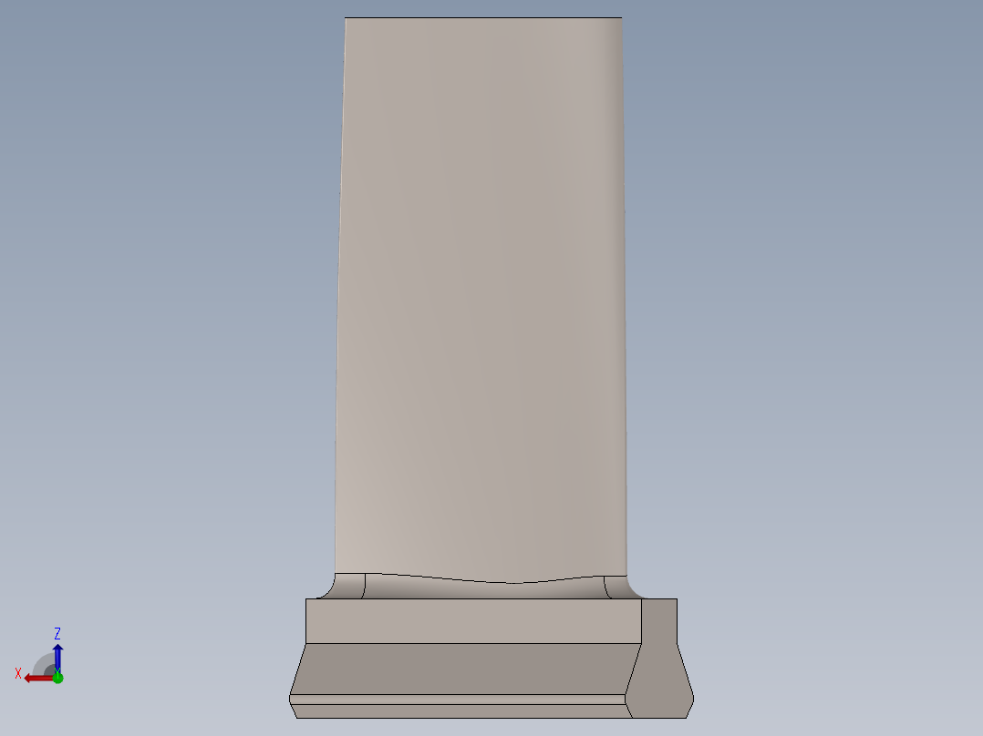 A0003006-第五级压气机转子叶片 – 翼型截面右视图