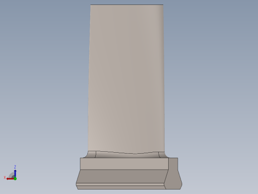 A0003006-第五级压气机转子叶片 – 翼型截面右视缩略图