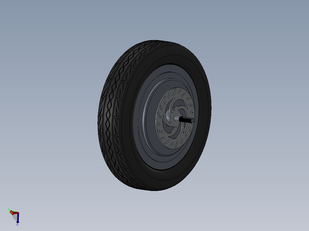 90-70-10轮带碟刹轮胎15英寸