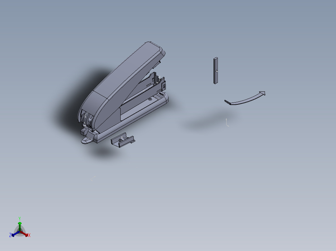 订书机正等轴测图