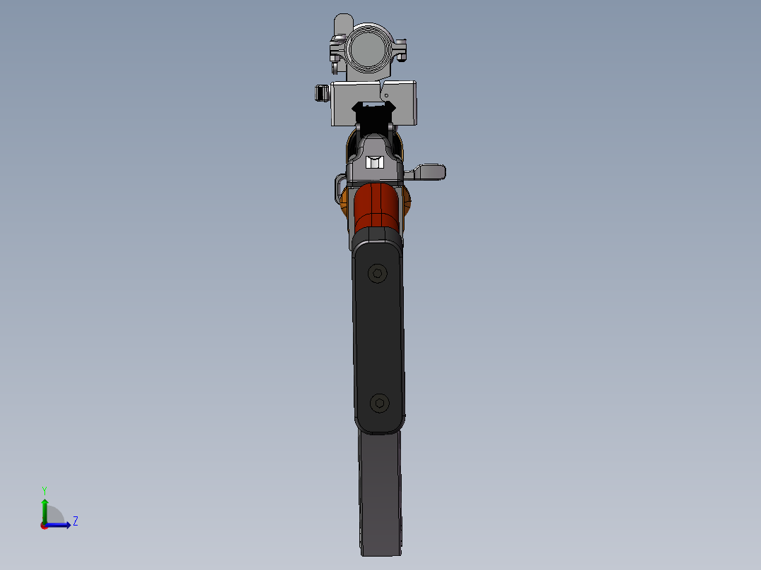 手枪左轮冲锋枪老式狙击步枪设计3D图纸kalashnikov-ak47nbq-1 2 STP SW UG X_T左视图