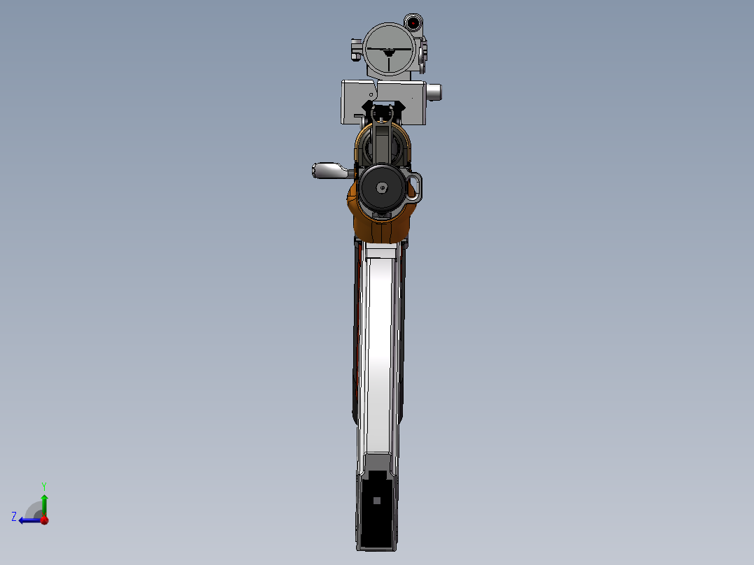 手枪左轮冲锋枪老式狙击步枪设计3D图纸kalashnikov-ak47nbq-1 2 STP SW UG X_T右视图