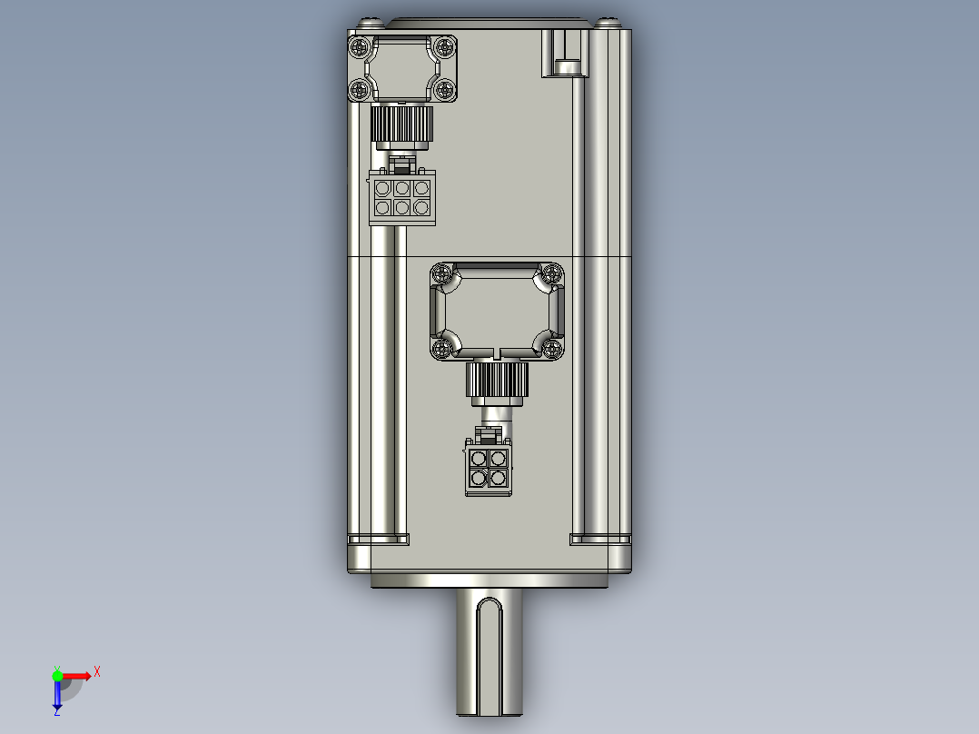 X2MH040A-B2LN54禾川伺服电机模型400W俯视图