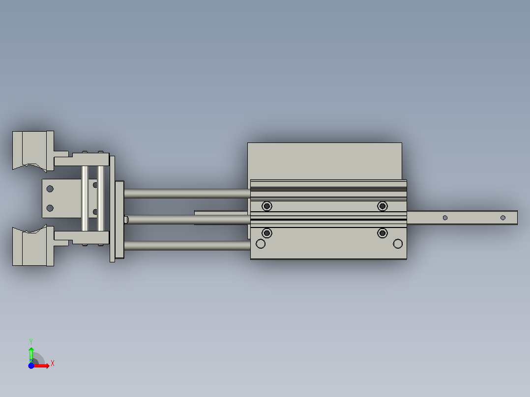 灯条举升定位装置--1前视图