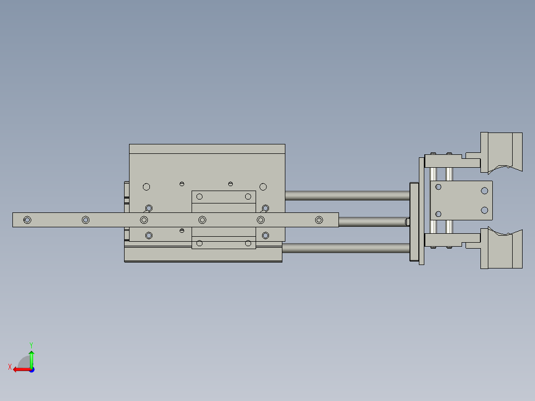 灯条举升定位装置--1后视图