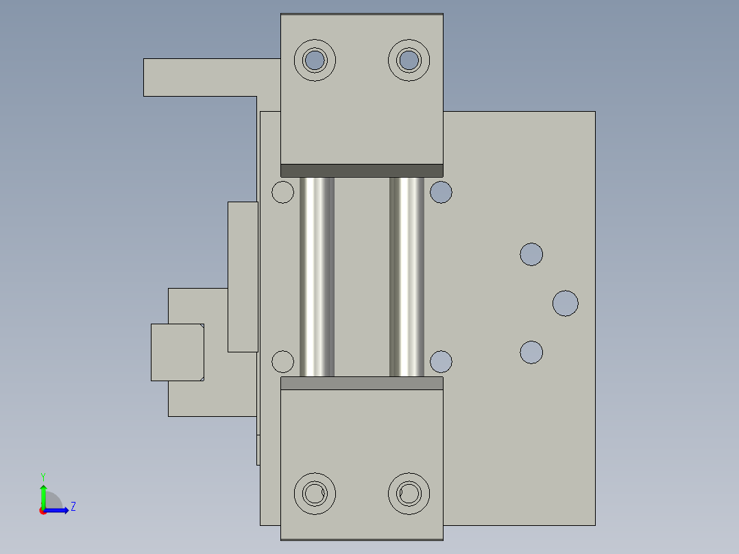 灯条举升定位装置--1左视图