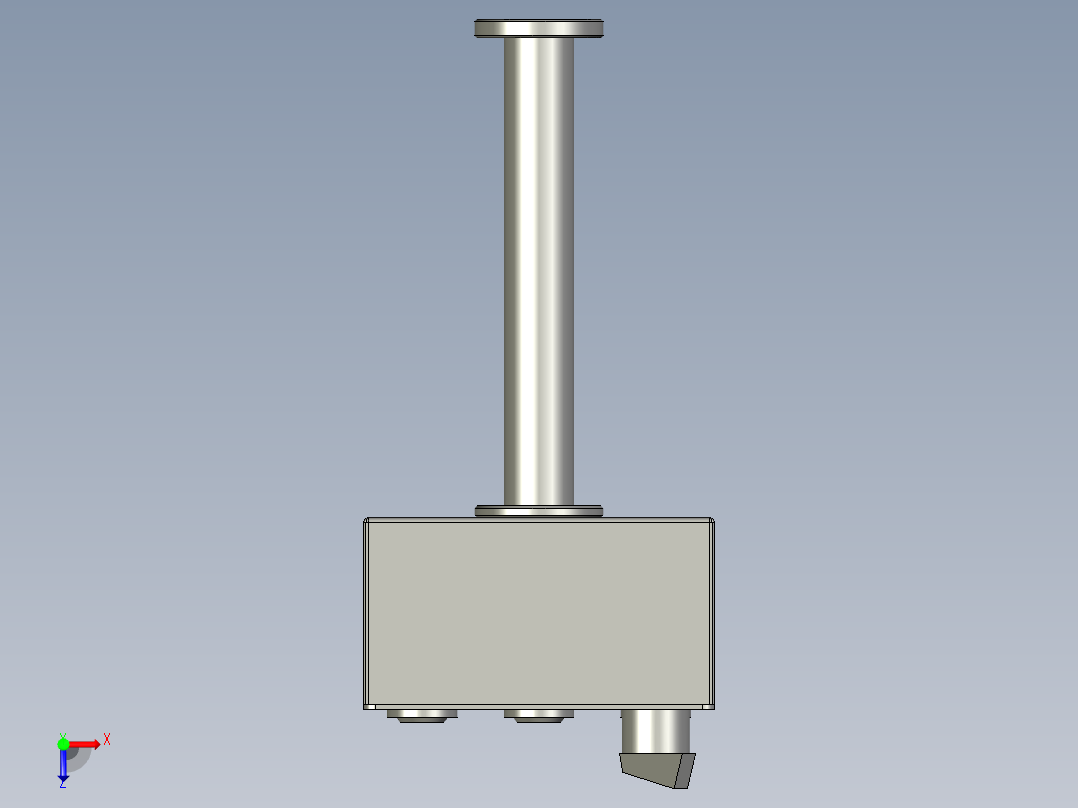 YWP200K4-09-09-00按钮盒组件(裁断贴胶)俯视图