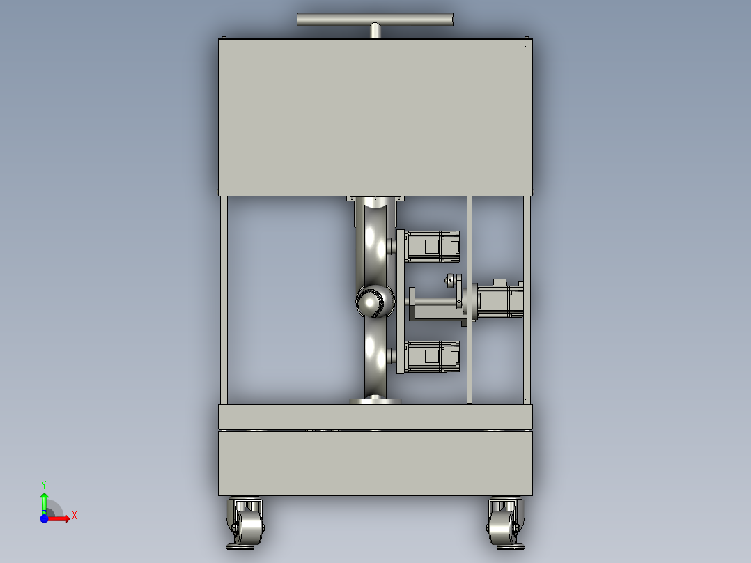 自动抛喂发球机训练器前视图