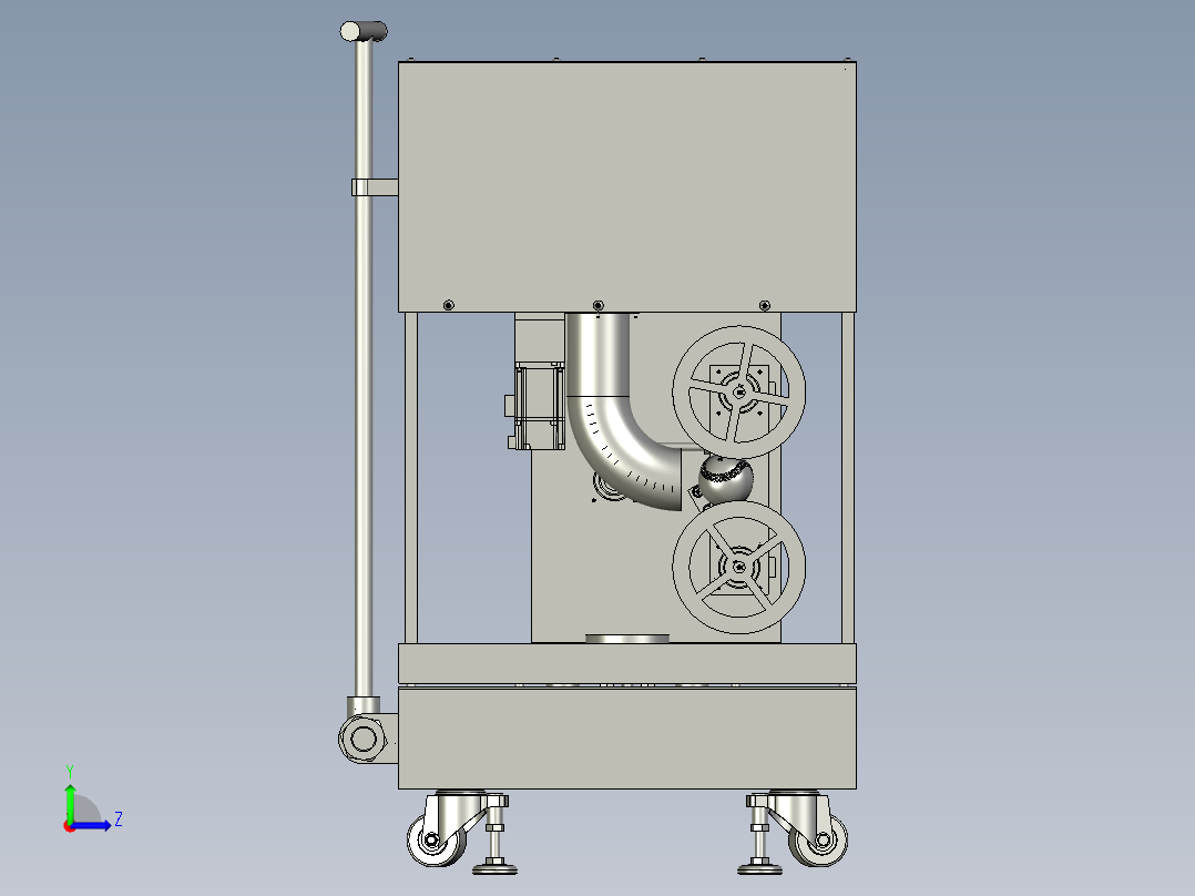 自动抛喂发球机训练器左视图
