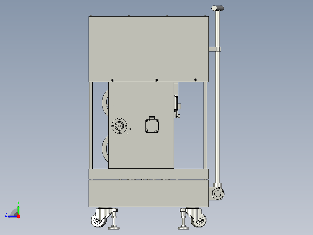 自动抛喂发球机训练器右视图