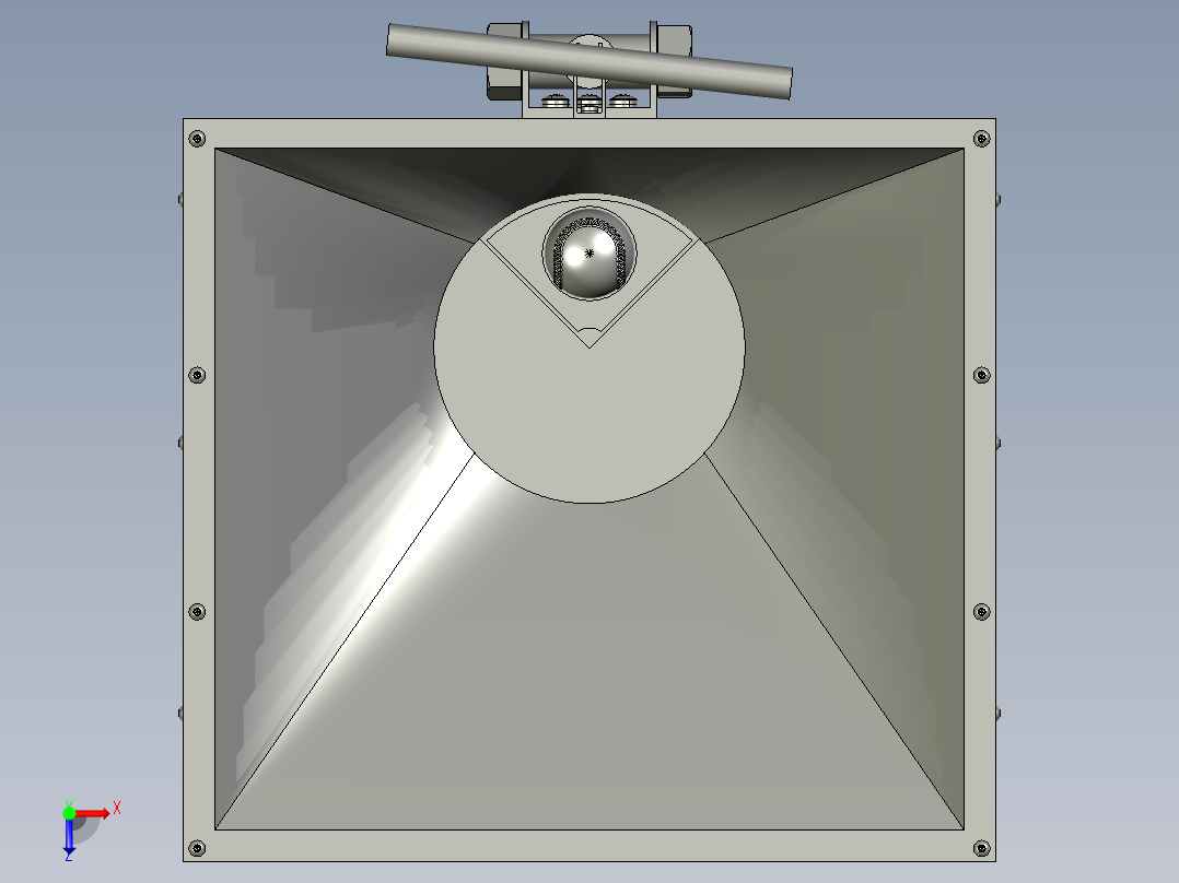 自动抛喂发球机训练器俯视图