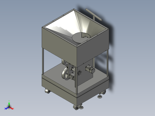 自动抛喂发球机训练器正等轴测缩略图