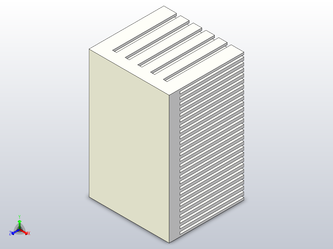 铝制散热器11主视图