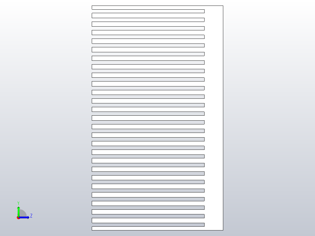 铝制散热器11左视图