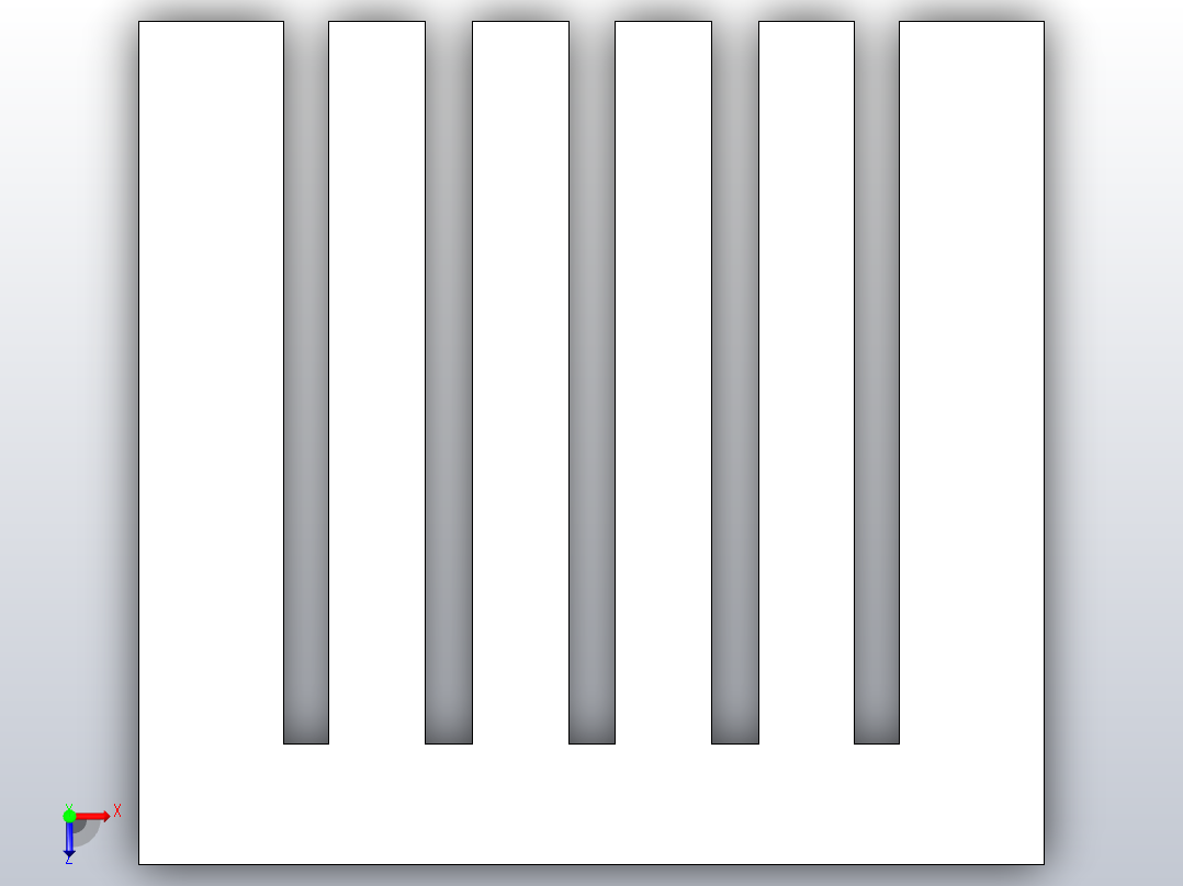 铝制散热器11俯视图