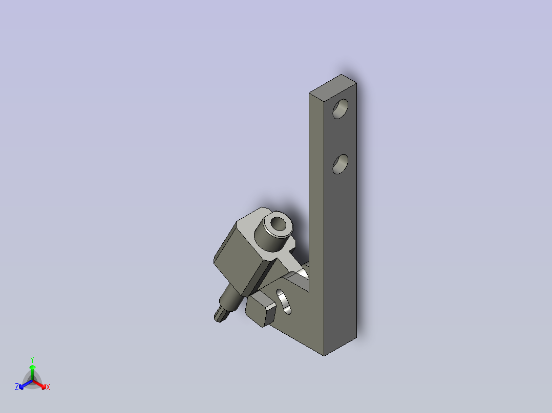 探头角度调节组件主视图