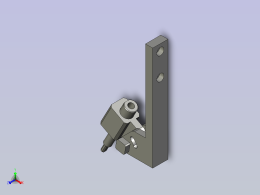 探头角度调节组件正等轴测缩略图