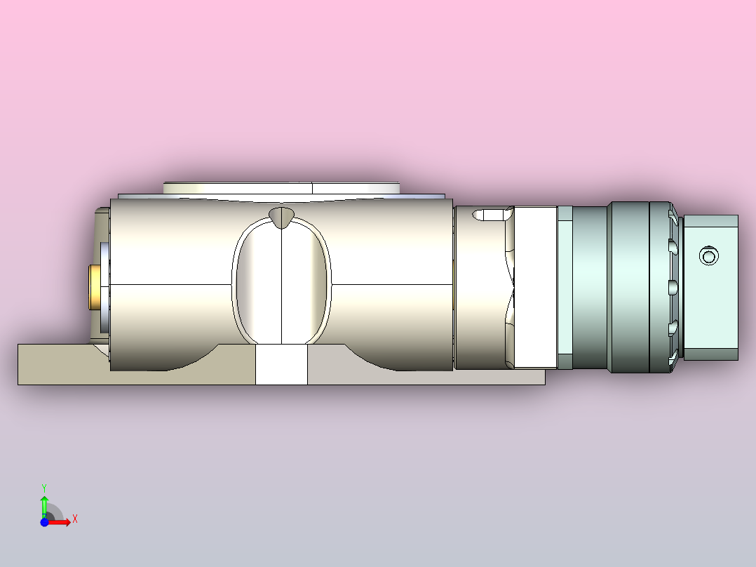 中空旋转台YH90HP前视图