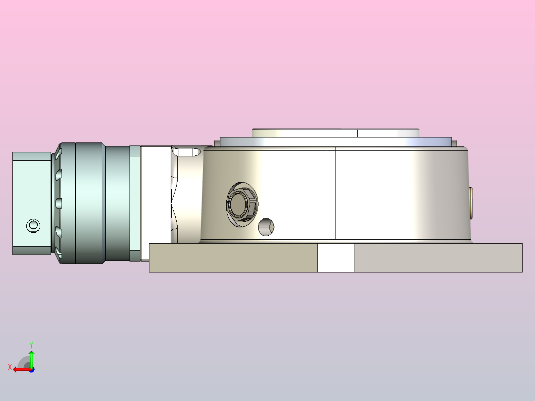 中空旋转台YH90HP后视图