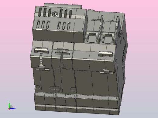 NXBFLE-63&amp;2P剩余电流动作断路器三维模型202307左视缩略图
