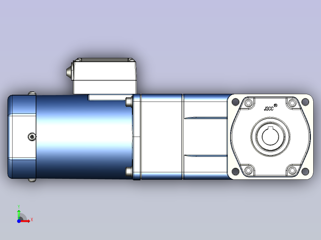 精研YR阻尼电机 90yr03-1800前视图