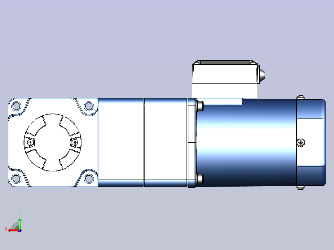 精研YR阻尼电机 90yr03-1800后视图