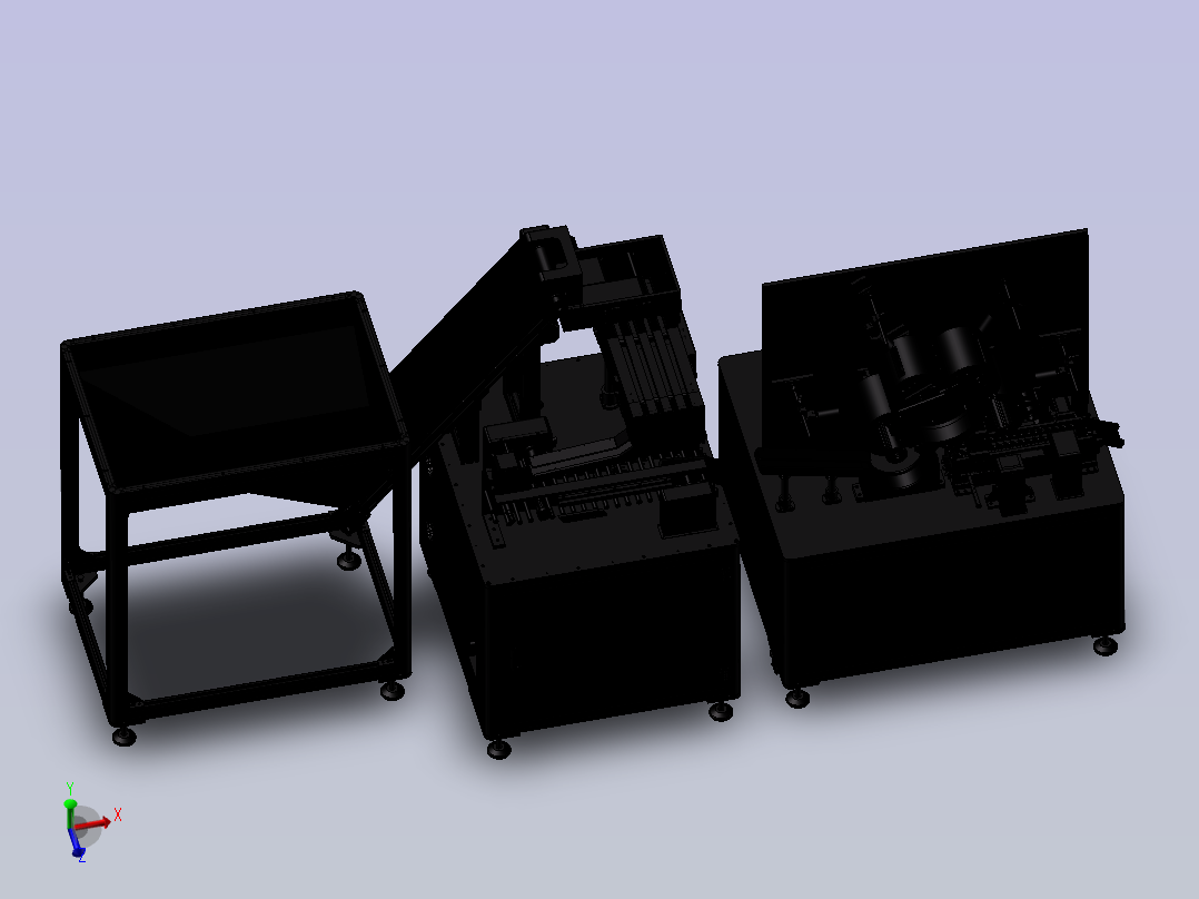 18650排壳CCD检测机主视图