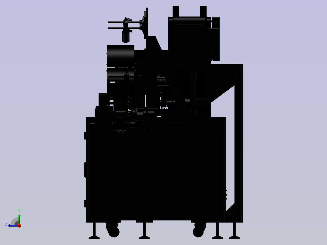 18650排壳CCD检测机右视图