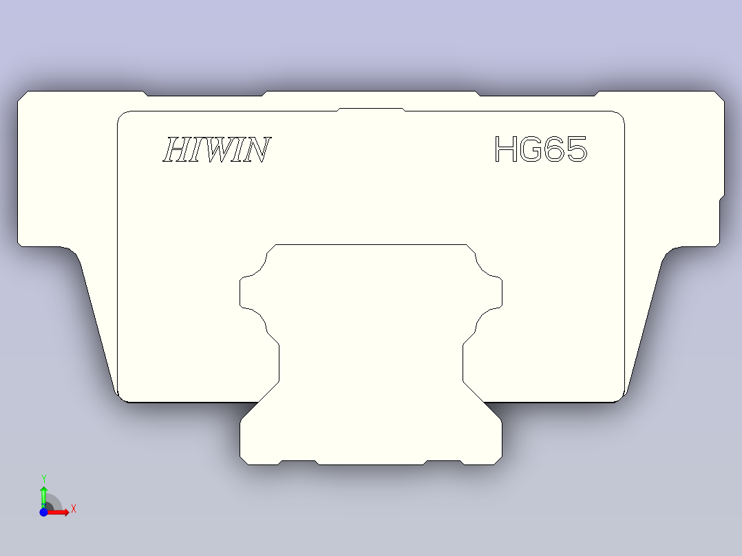 上银导轨 HGW65HC前视图