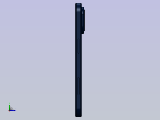 苹果17手机模型iPhone 17promax左视缩略图