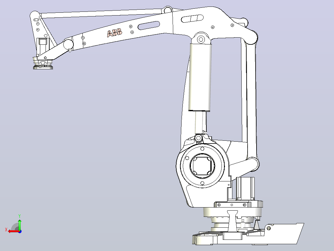 ABB机器人IRB660 180kg千克3.15米长后视图