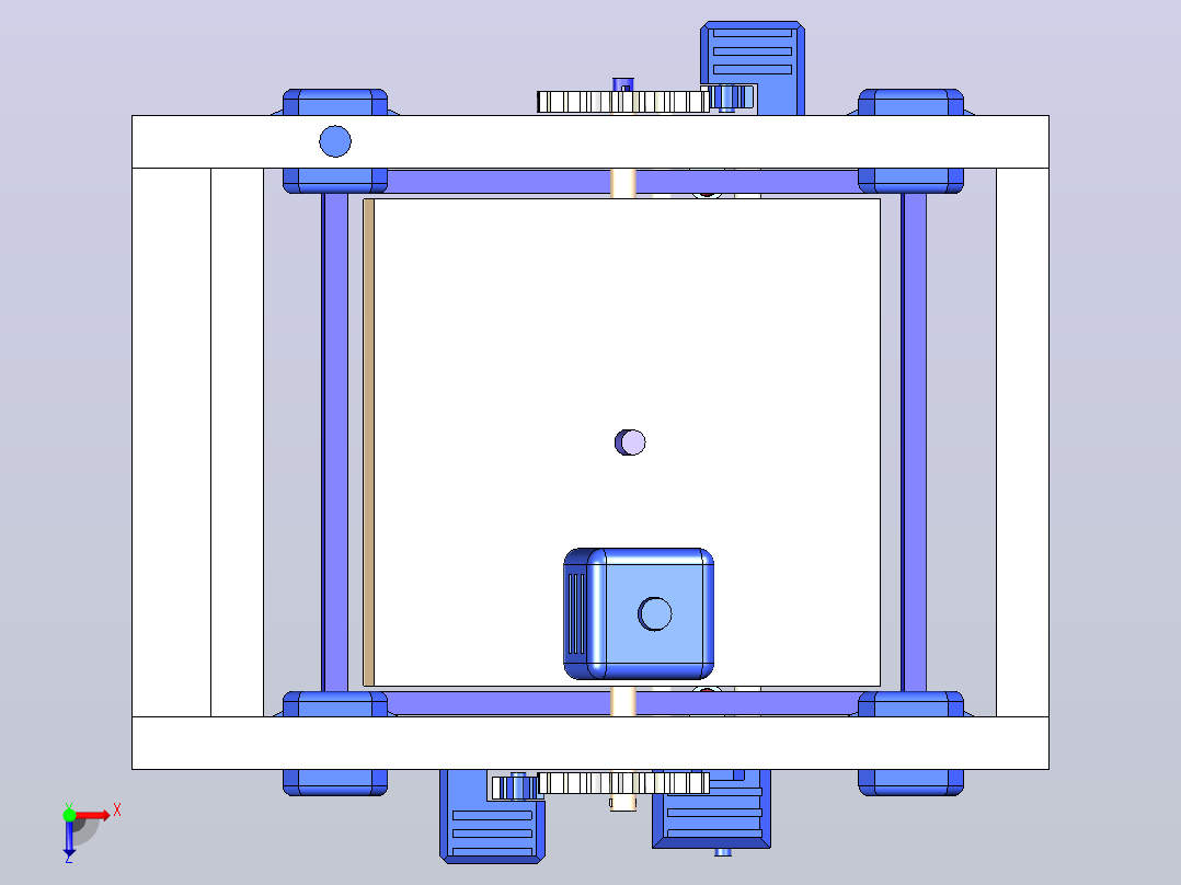 3D打印机俯视图