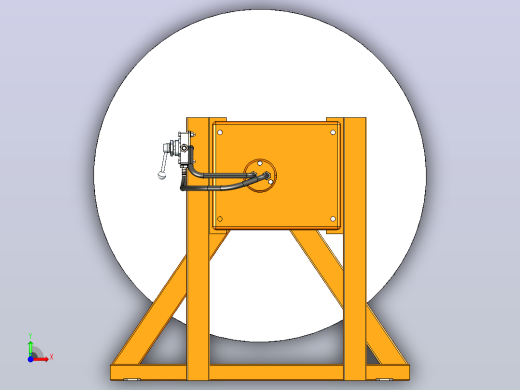 电缆卷绕机cable-winder-and-similar-1832-模型格式为 igs前视缩略图
